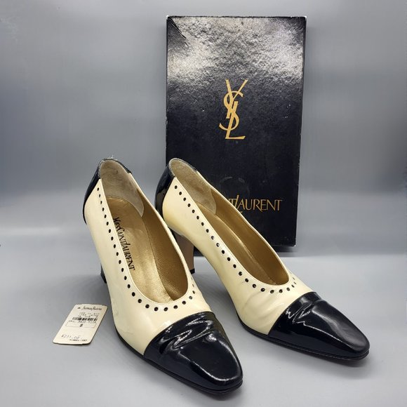 Yves Saint Laurent Vintage Bazaar Patent Pumps - Picture 1 of 16